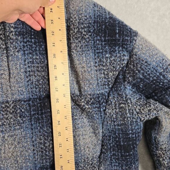 Levis Jacket Cinch Coat Puffer Heavyweight WOOL Blend Medium Womens Plaid - Picture 12 of 13